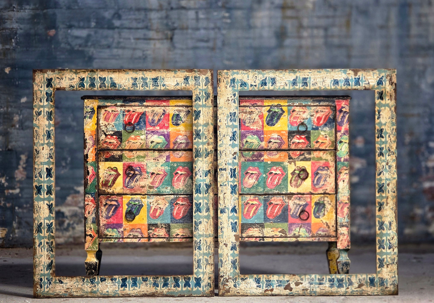 Pareja Marcos Patrón Azules